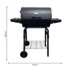 Grilltunna 550 Stål med Sidobord och Termometer*Landmann New