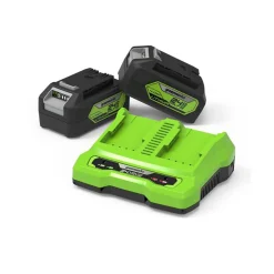 GSK24B2 24V Startpaket 2x2 Ah Med Batteri & Laddare*Greenworks Clearance