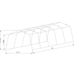 G500 3,2x6x1,9 m Grå*Prohall Sale