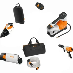 Handdammsugare Högtryckstvätt Kompressor Powerbank Med Batteri & Laddare*Stihl Best