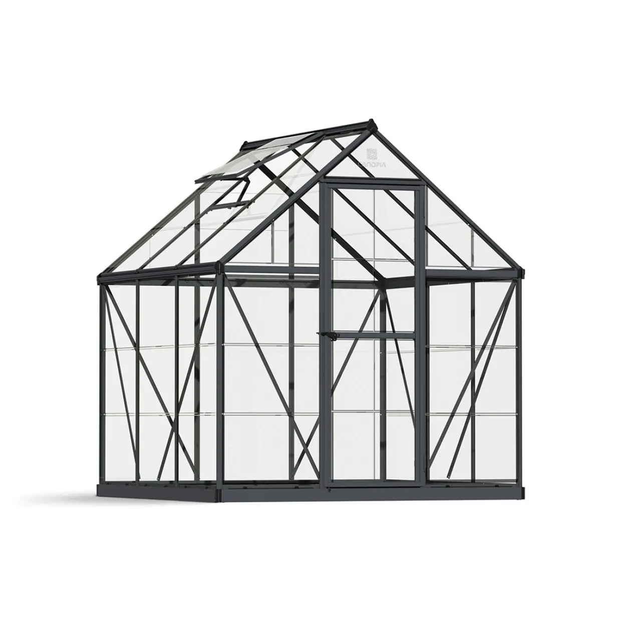 Harmony Aluminiumram med UV-Skyddad Polykarbonat & Ventilationsfönster, 2,3 m²