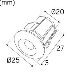 Heatspot G2 BS Dimbar LED Downlight Borstat Stål