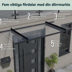 Helsingborg Glas Akrylglas 1500 mm*Canopia by Palram New