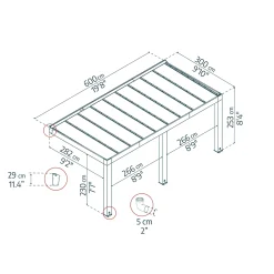 Helsinki Cederträ 3X6 m*Canopia by Palram Outlet