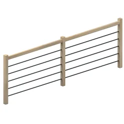 Helsinki Ek och Svart Alu Fyllning 320 cm*Dolle New