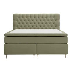 Hilton Lyx Komplett Sängpaket 160x200 cm med Knappad Sänggavel i Sammet*Berg & Strand Hot