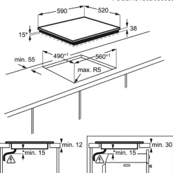 HOC650F 300 60 cm*Electrolux Clearance