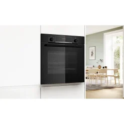 HQA534BB3 Serie 4 Svart med Ångfunktion och Avancerad Varmluftsteknik*Bosch Clearance