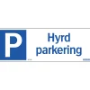 Hyrd Parkering 297x105 mm Aluminium*Systemtext Discount