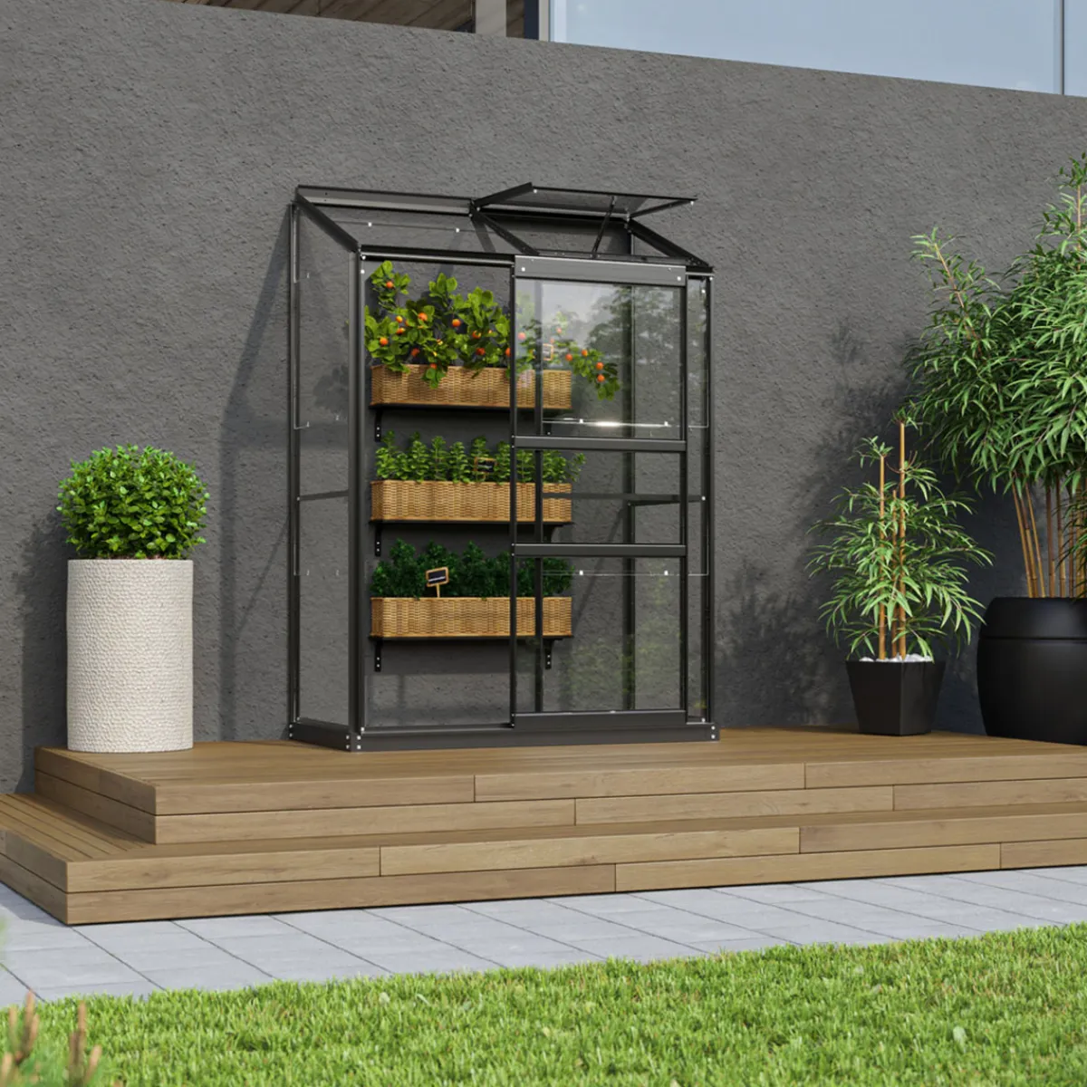 Ida 900 med Sockel och Delat Glas*Vitavia Discount