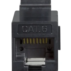 Keystone Inline-koppling Cat6 UTP Svart*LogiLink New