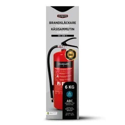 6 kg Pulversläckare Röd*Housegard Clearance
