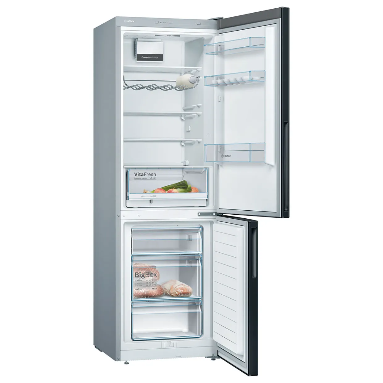 KGV36VBEAS Serie 4 Svart med LowFrost-teknik