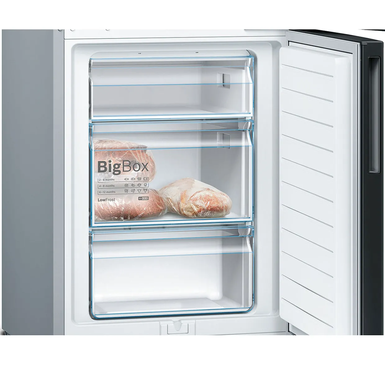 KGV36VBEAS Serie 4 Svart med LowFrost-teknik