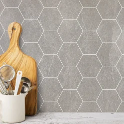 Kitchen Wall Skiffer Nat Hexagon*BerryAlloc Clearance