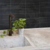 Kitchen Wall Svart Kalk 10x30 cm*BerryAlloc Best