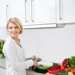 Kitchen Wall Vit Snö 15x3,75 cm*BerryAlloc Outlet
