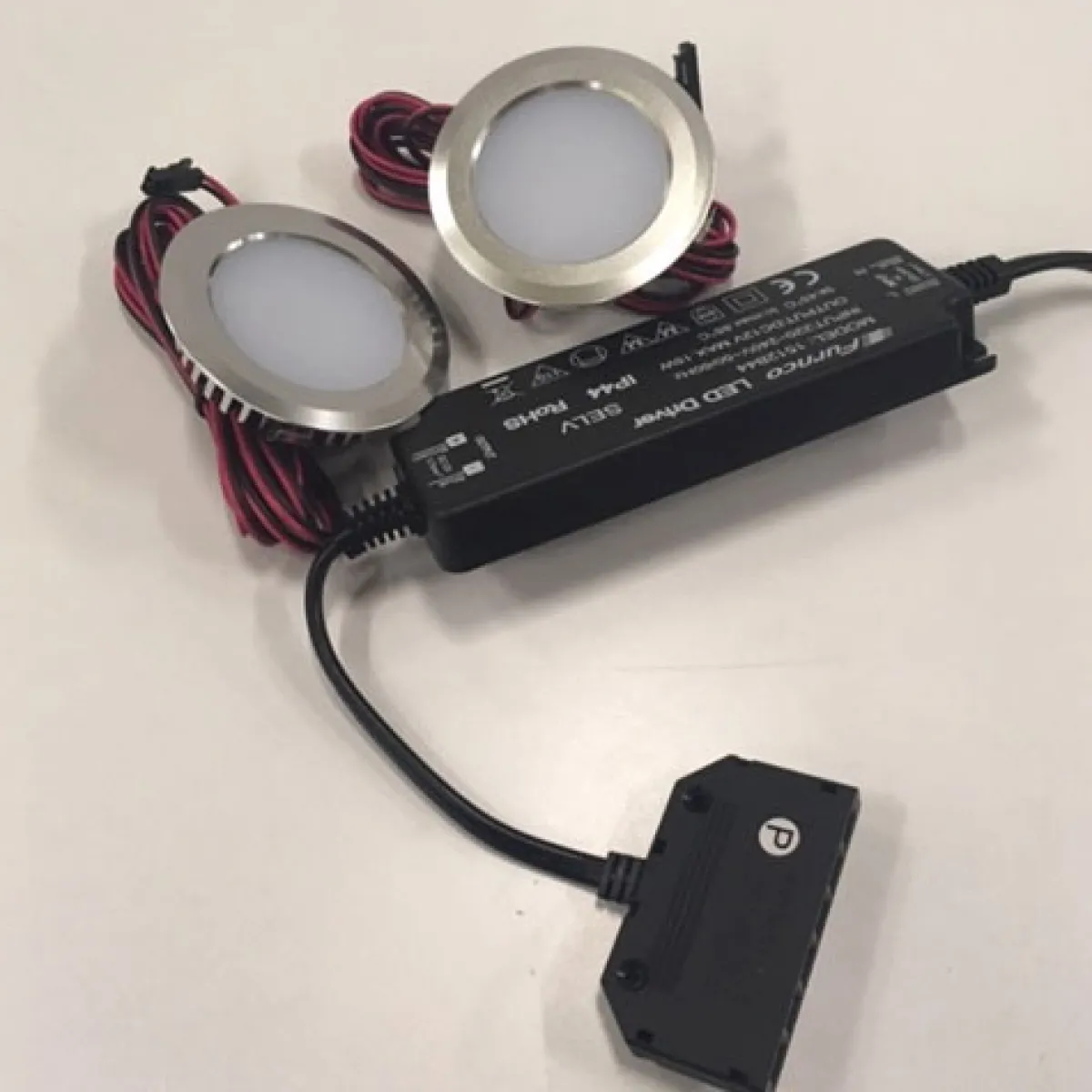 Krom 55mm Infälld med Transformator*HAFA Outlet