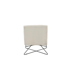 Laconia Boucletyg Vit med Fotpall*Venture Home New