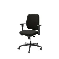 LD 6135 Svart Stol med Justerbar Sits & Ryggstöd*Lanab Group Outlet