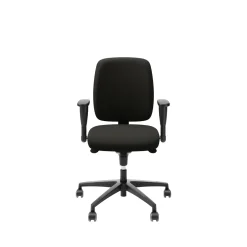 LD 6135 Svart Stol med Justerbar Sits & Ryggstöd*Lanab Group Outlet