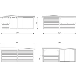 Lenna 24,9 m2 Set 423 Slide*Palmako Clearance