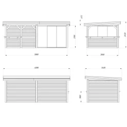 Lenna 16,6 m2 Set 407 Slide*Palmako New