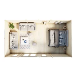 Lillevilla Teno 28,8 m² Komplett Stuga med Pulpettak*Luoman Sale