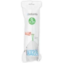 23-30L Vit Plastpåse med Knytband*Brabantia Best