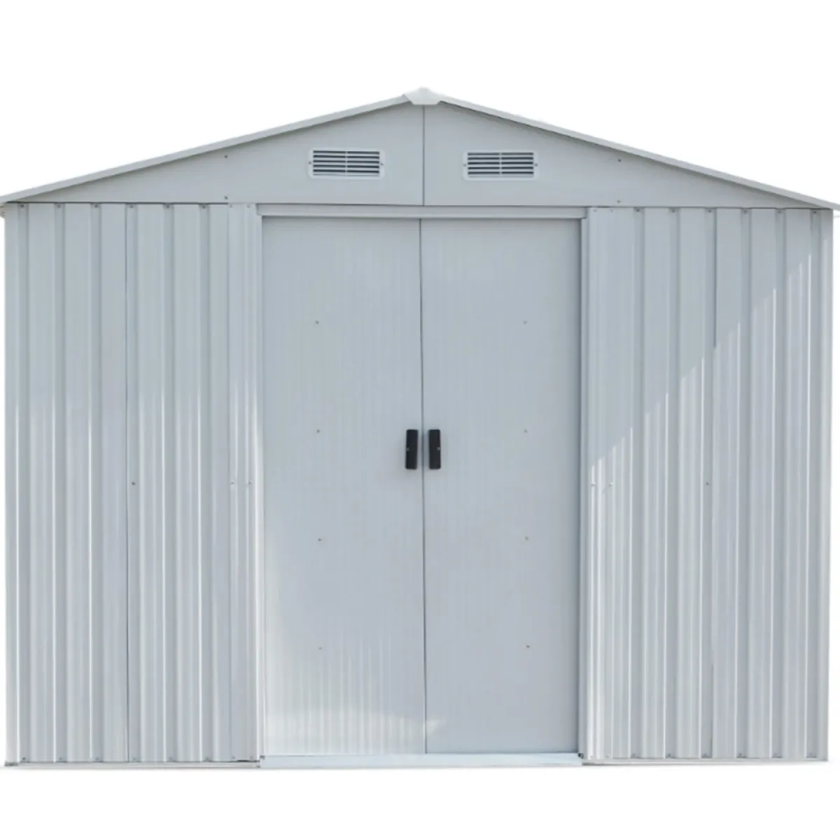 5,3m² Förråd med Bas Vit*Metalcraft Online