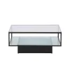 Maglehem Svart Vardagsrumsbord i Glas/Stål 90x90cm*furniture/fashion New