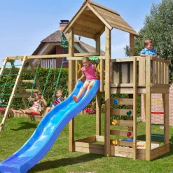 Mansion 2.1 Klättermodul Blå Rutschkana*Jungle Gym Best