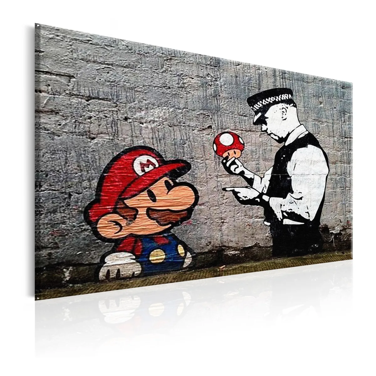 Mario and Cop By Banksy*Arkiio New