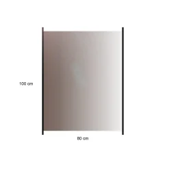 med Aluminiumskena Rökfärgat 80x100*Hortus Best