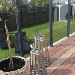 med Aluminiumskena Rökfärgat 80x100*Hortus Best