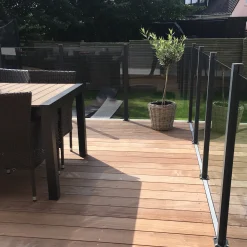 med Aluminiumskena Rökfärgat 100x100*Hortus Online