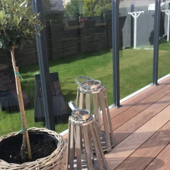 med Aluminiumskena Rökfärgat 100x100*Hortus Online