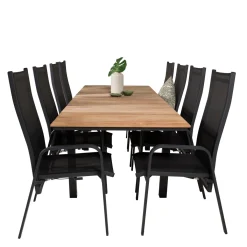 Meya 160/240 med 8 Copacabana Trädgårdsstolar*Venture Home Sale