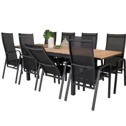 Meya 160/240 med 8 Copacabana Trädgårdsstolar*Venture Home Sale