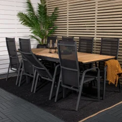 Meya 160/240 med 8 Copacabana Trädgårdsstolar*Venture Home Sale