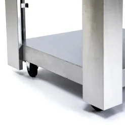 Milano Vedeldad i Rostfritt Stål med Sidobord*Metalcraft New