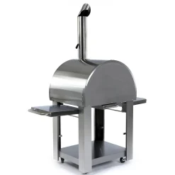 Milano Vedeldad i Rostfritt Stål med Sidobord*Metalcraft New