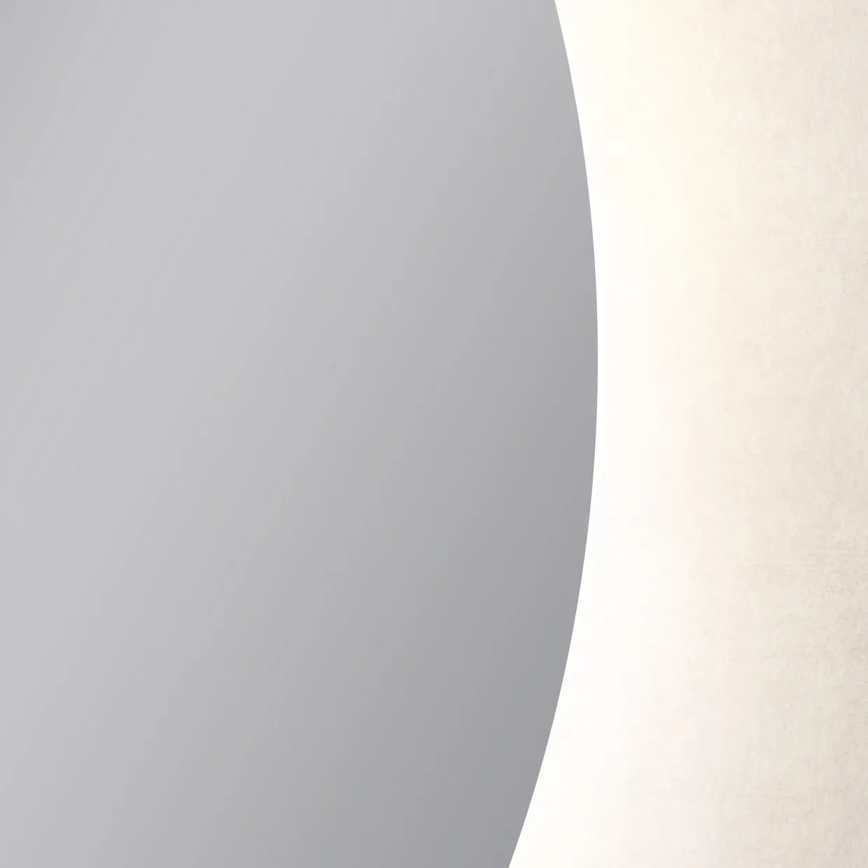 Moon Rund med LED-belysning