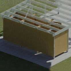 10 m2 tillbehör till Carport Karl*Palmako Hot