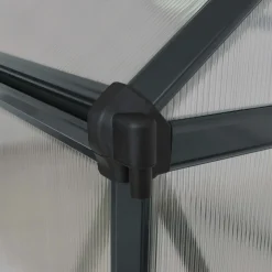 Mythos, Svart Aluminiumstomme med UV-Skyddade Polykarbonatskivor, 3,4 m²*gop Clearance