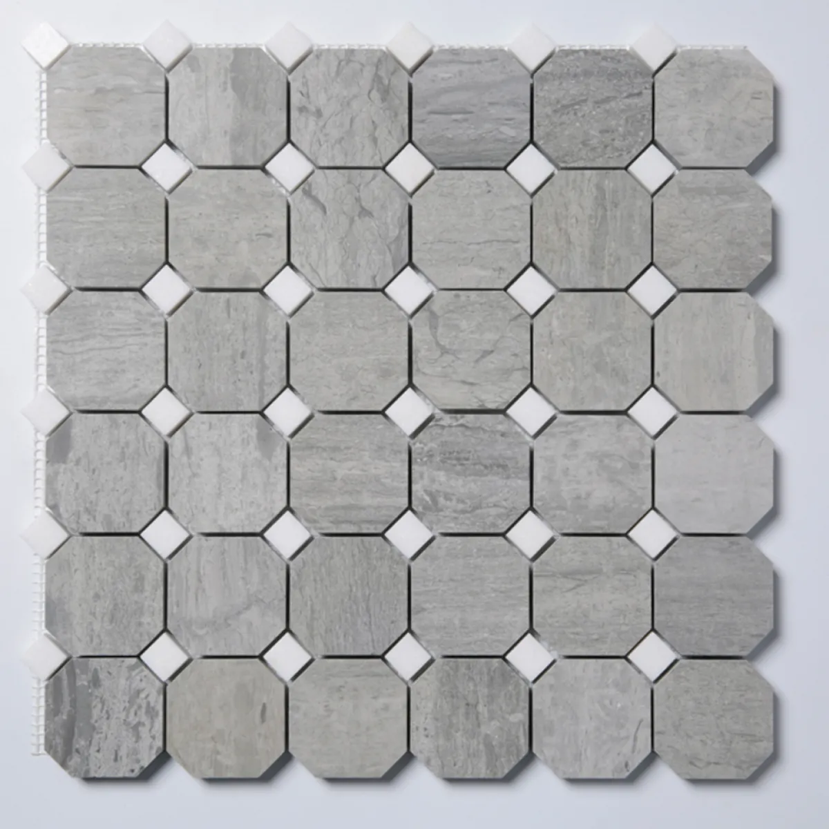 Norway Blue Octagon Polerad 5x5 cm*ArtStone Online