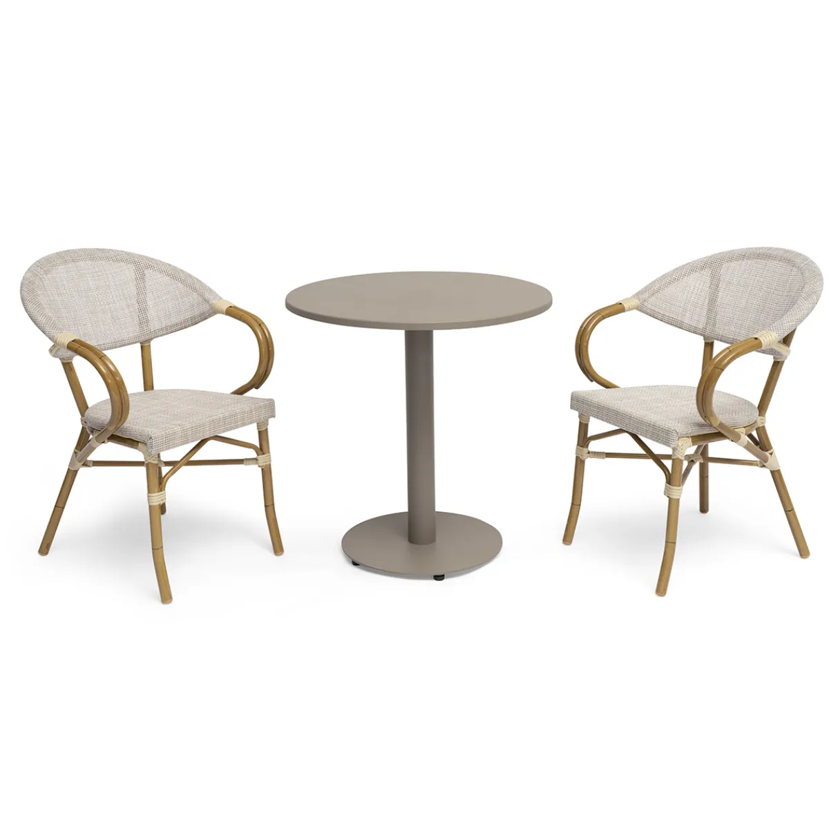 Näsby Ø70 cm med 2 st Äppelhed Trädgårdstolar*Hillerstorp Discount
