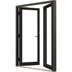 NTech Helglasad Aluminium BlackLine Svart*NorDan Hot