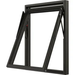 NTech 3-Glas Aluminium BlackLine Svart*NorDan