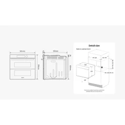NV7000B Serie 5 Svart med Varmluft och Pyrolytisk Rengöring*Samsung